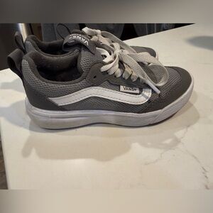 Vans Charcoal and White Low-Top Sneakers
